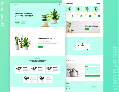 Plant Shop - Web Design clean web design plant plant shop plant shop web design plant web design ui ui design web design web inspirations web layout web ui