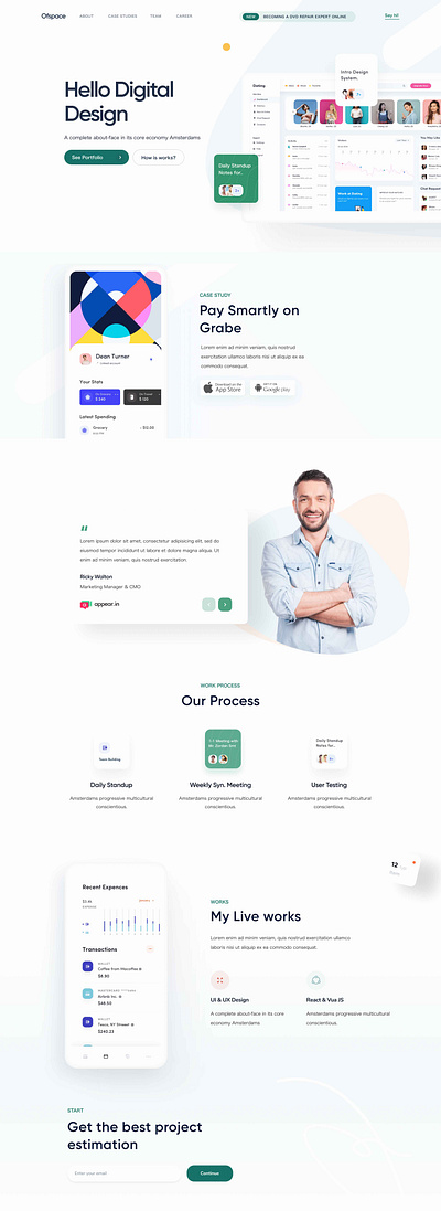 Design for Digital Agency design graphic design ui