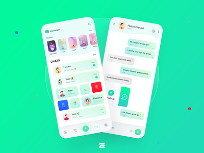 WhatsApp redesign concept app design ui ux