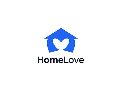 Homelove ( Love + Home ) mark. abstract logo brand identity care home care house logo logo mark love home love house minimal logo monogram property logo real estate