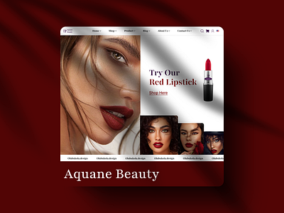 Aquane Beauty 3d animation branding graphic design logo motion graphics ui