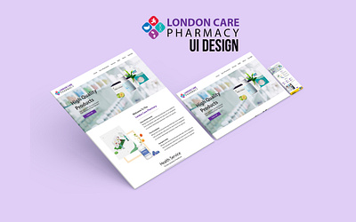 London Care Pharmacy UI/UX Design app branding design graphic design illustration logo typography ui ux vector website