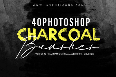 Charcoal Photoshop Brushes art branding charcoal digital graphic design illustration logo painting photoshop texture