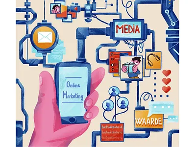 Successful online marketing campaign art brand branding business communication design digitalpainting drawing e commerce graphic design illustration illustrations inspiration marketing marketingchanels post procreate strategy success visual