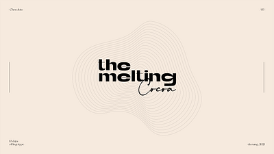 The Melting Cocoa branding design logo logotype typography