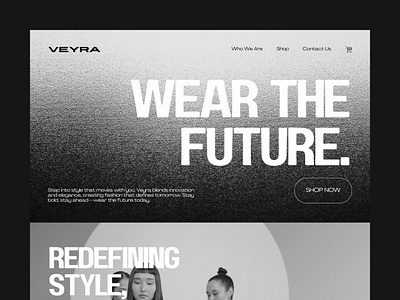 Clothing Brand Homepage brand clothing design ecommerce fashion retail ui user interface web web design