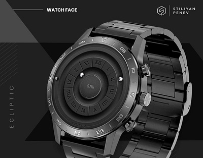 Ecliptic - Watchface facer facer studio graphic design ui ux watch watchface watchface design wear os wearos