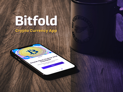 Bitfold Crypto App - UI Design crypto app cryptocurrencyapp dribbbleproductdesigncourse productdesign ui