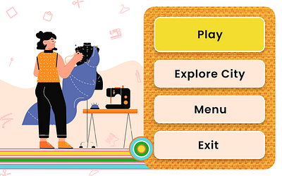 Fashion Game - Online Fashion | Tab Version game ui graphic design ui