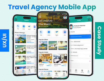 Seamless Travel Booking App – UX/UI Case Study app development booking system case study design thinking figma design interaction design minimalist ui mobile app mobile ux product design prototyping travel tourism travel app ui design user experience user interface user research ux design visual design wireframing