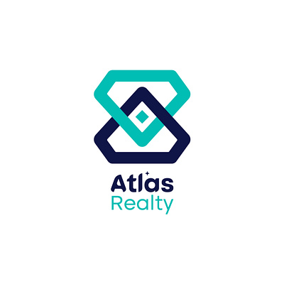 Atlas Realty Logo branding design graphic design illustrator logo real estate realtor visual identity