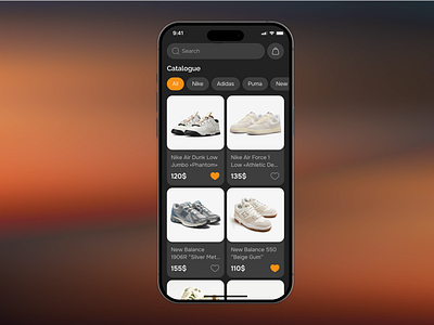 sneaker store concept app mobile sneakers ui ux