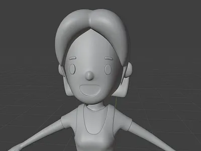 Girl Dance (3D Blender) 3d animation blender charactor design