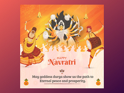 HAPPY NAVRATRI CREATIVE graphic design