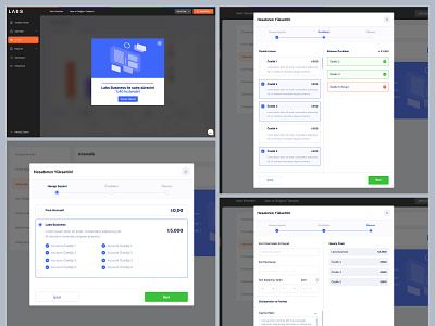 LabsOffice - Ecommerce Managing Platform Modals application design ecommerce guideline interface managing modal modals platform product ui