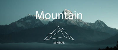 minimalist logo brand branding design graphic design illustration logo minimalist mountain mountain logo vector