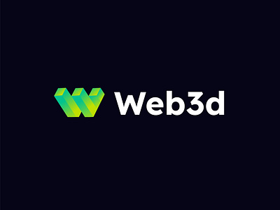 Web3d logo design dribbble branding design ecommerce lettering logo logo designer w logo w modern logo