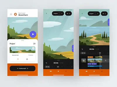 Cubo ✌ - Video Editor App android app app application design editor iphone app mobile app ui ux video editor