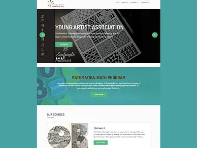 WordPress website for Young Artist School css website design website redesign wordpress
