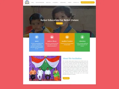 WordPress website for DG Agrawal School css website design website redesign wordpress