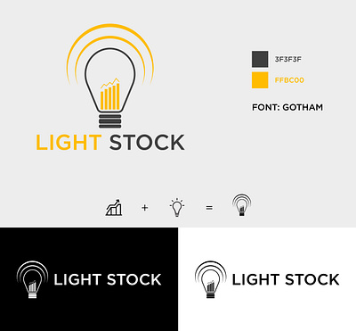 Logo Design for Light Stock branding creative design design illustration logo typography