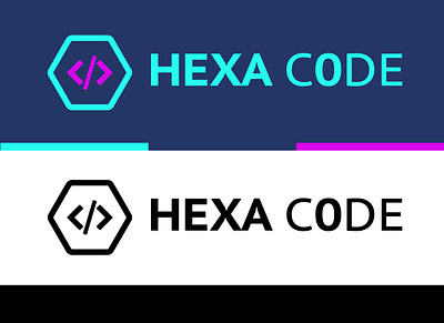 Hexa Code Logo Design branding creative design design icon logo typography