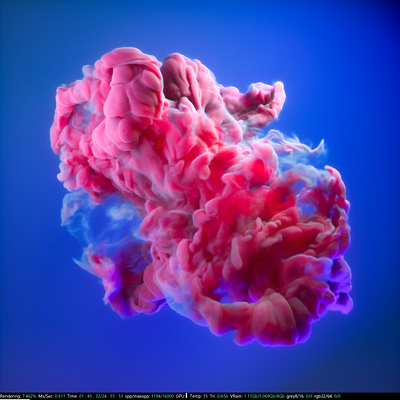 Smoke texture in C4D 3d c4d cloud design pink render smoke