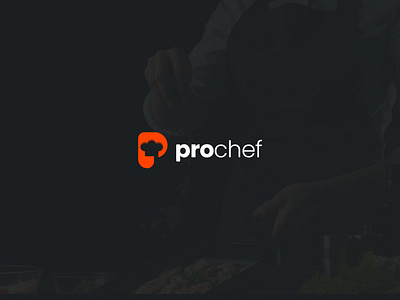 Prochef branding chef cook design food hat logo logo design logodesign logotype mark minimal negative space pro chef restaurant tasty typography wordmark