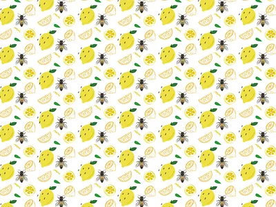 lemon pattern artwork cover design fabric design fabric pattern illustration logodesign pattern