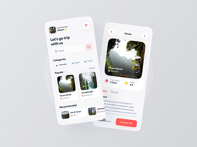 Travel app adventure app design apps booking app clean design explore mobile app travel app travel booking travelling trip ui ui design uiux ux