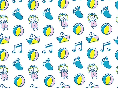 kid pattern artwork fabric design fabric pattern illustration pattern
