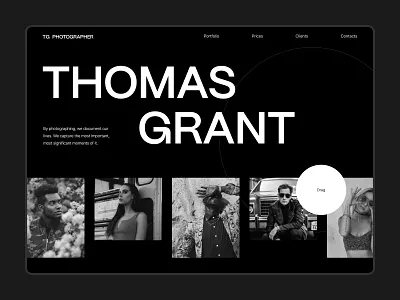 Photographer design digitalbutlers graphic design inspiration minimal photographer typography ui ux web web design webdesign