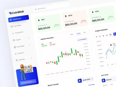 CoinBlok Cryptocurrency Dashboard crypto crypto dashboard crypto marketplace cryptocurrency dashboard dashboard design dashboard ui nft nft dashboard ui design user experience user interface ux design web app