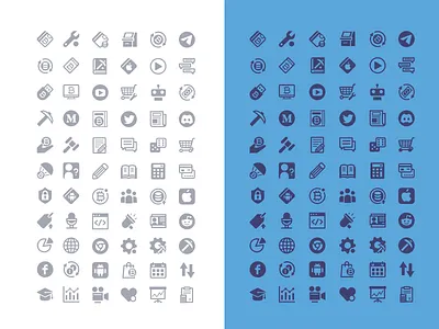 Crypto icons bitcoin buy crypto flat icon icons monochrome set store ui vector