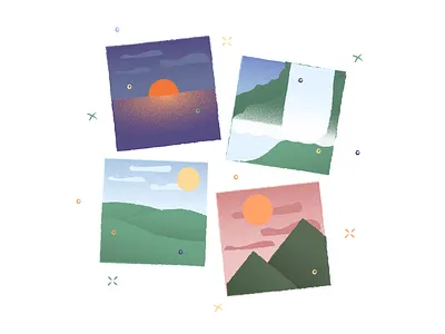 Porto Illustrations 🌅 cards colorful design files free gallery grain illustration images kapustin noise photo resources set texture vector