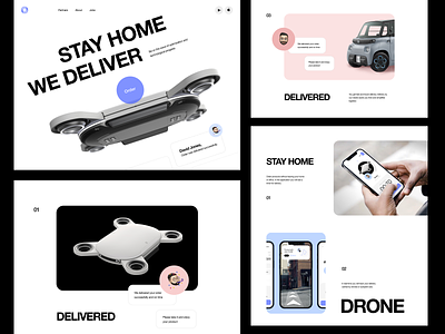 Neuroman - UI Design for Robotic Delivery app clean future innovation minimal modern technology robotic robotic delivery ui ui design web design