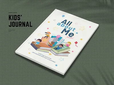 Kids' Jourmal Design book book design branding children coloring book cover cover design design flat fluent for kids graphic design journal kids mindfulness pages smooth