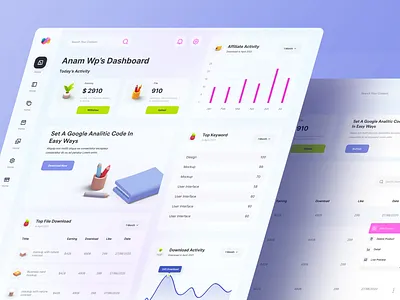 Exploration | Microstock Contributor Dashboard Management application branding chart clean colorful dashboard design gradient illustration interface logo management minimalist pink stock ui user interface ux vector