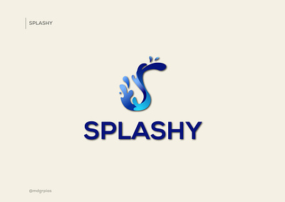 Splashy branding clean cosmetic creative design gradient graphic design icon illustration logo logomark minimal minimalist splash ui unique vector water web women