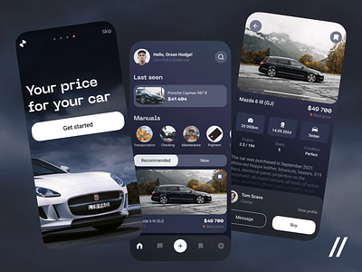 Used Car Marketplace android animation app app interaction car design interaction interface ios marketplace mobile mobile app online payment second hand shopping tutorial ui ux video