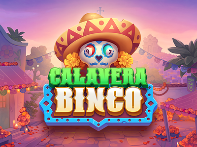 Calavera Bingo art bingo character character design coco day of the dead game game ui illustration mexican mexico skull
