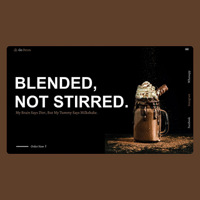 Landing page for coffee shop branding chocolate design figma landing page ui