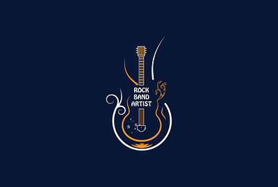 Music Band Artist Logo art artist band branding color combination creative design file flower free logo great guitar illustrator logo music musician sting versatile vocal