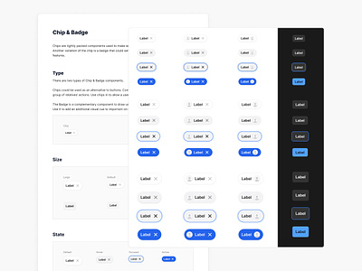 Chip & Badge components for Figma — Frames X badge badge design system branding buttons chips components design handbook design system design system badges design system documentation design system for figma figma templates figma ui design interface ui ui controls ui elements ui kit for figma ux web design