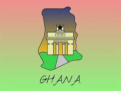 Ghana 🇬🇭🇬🇭🇬🇭 design graphic design illustration logo vector