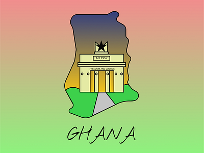 Ghana 🇬🇭🇬🇭🇬🇭 design graphic design illustration logo vector