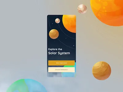 Solar System - Educational application for youngsters after effects animation app application design education educational mobile motion planets science solar system space ui ux