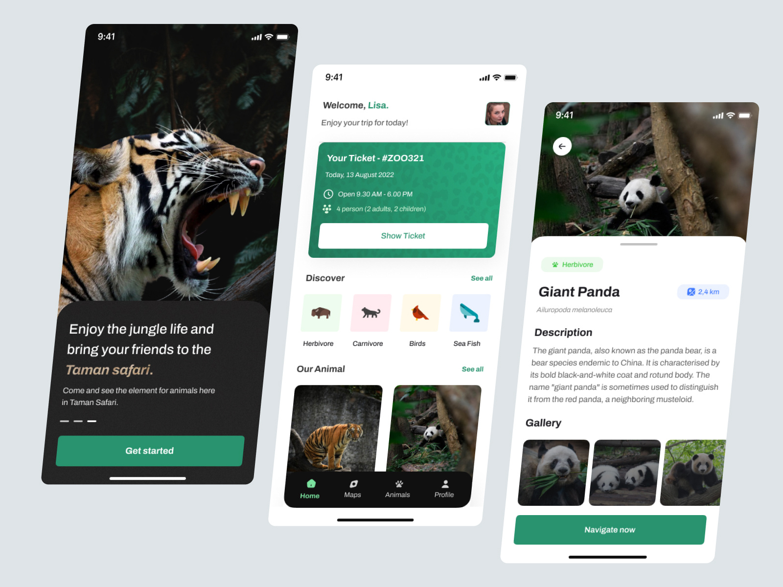 Safari Apps - Zoo Mobile Apps by Elux UI/UX for Elux Space on Dribbble