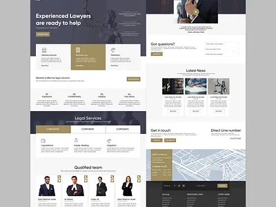 Legal Services Website design app branding design icon illustration legal services logo typography ui ux vector website design