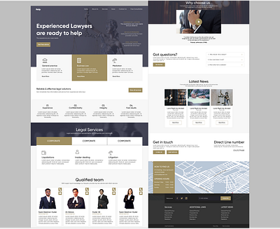 Legal Services Website design app branding design icon illustration legal services logo typography ui ux vector website design